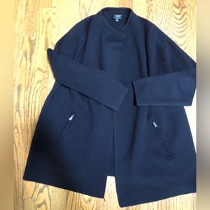 TALBOT'S Heavy Wool Black Sweater Cardigan  XP